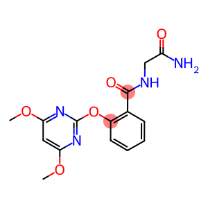 [2-[(4,6-DIMETHOXYPYRIMIDIN-2-YL)OXY]BENZAMIDO]ACETAMIDE