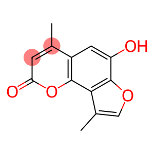 4,9-dimethyl-6-hydroxy-2H-furo(2,3-h)(1)benzopyran-2-one