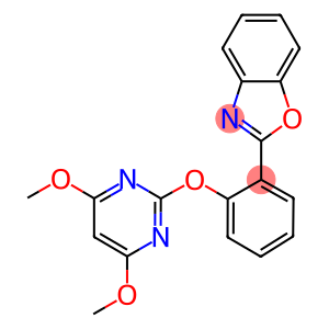 2-[2-[(4,6-DIMETHOXYPYRIMIDIN-2-YL)OXY]PHENYL]BENZOXAZOLE