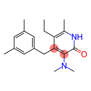 3-dimethylamino-4-(3,5-dimethylbenzyl)-5-ethyl-6-methylpyridin-2(1H)-one