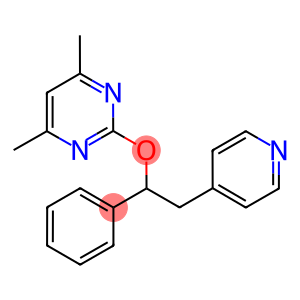 4,6-DIMETHYL-2-[1-PHENYL-2-(PYRIDIN-4-YL)ETHOXY]PYRIMIDINE