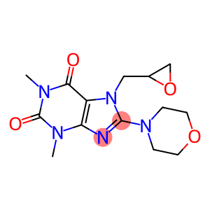 1,3-DIMETHYL-8-MORPHOLINO-7-(2-OXIRANYLMETHYL)-2,3,6,7-TETRAHYDRO-1H-2,6-PURINEDIONE, TECH