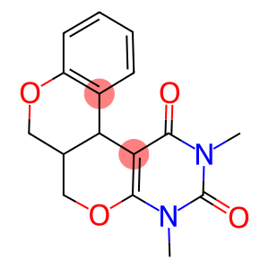 2,4-DIMETHYL-4,6A,7,12B-TETRAHYDRO-1H,6H-CHROMENO[4',3':4,5]PYRANO[2,3-D]PYRIMIDINE-1,3(2H)-DIONE