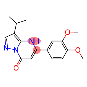 5-(3,4-dimethoxyphenyl)-3-(1-methylethyl)pyrazolo[1,5-a]pyrimidin-7(4H)-one