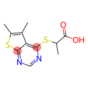 2-(5,6-DIMETHYL-THIENO[2,3-D]PYRIMIDIN-4-YLSULFANYL)-PROPIONIC ACID