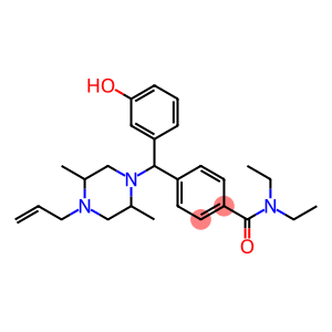 4-((2,5-dimethyl-4-(2-propenyl)-1-piperazinyl)(3-hydroxyphenyl)methyl)-N,N-diethylbenzamide