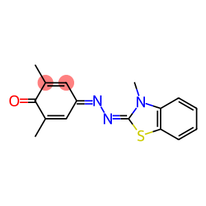 2,6-DIMETHYL-2,5-CYCLOHEXADIENE-1,4-DIONE 4-[(3-METHYL-2(3H)-BENZOTHIAZOLYLIDENE)HYDRAZONE]