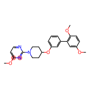 2-(4-[(2',5'-DIMETHOXYBIPHENYL-3-YL)OXY]PIPERIDIN-1-YL)-4-METHOXYPYRIMIDINE