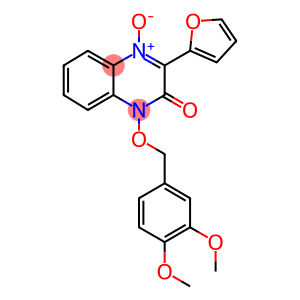 1-[(3,4-DIMETHOXYBENZYL)OXY]-3-(2-FURYL)QUINOXALIN-2(1H)-ONE 4-OXIDE