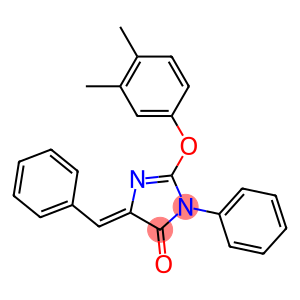 2-(3,4-DIMETHYLPHENOXY)-3-PHENYL-5-PHENYLMETHYLENE-4H-IMIDAZOL-4-ONE