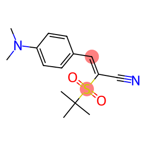 3-(4-(DIMETHYLAMINO)PHENYL)-2-((TERT-BUTYL)SULFONYL)PROP-2-ENENITRILE