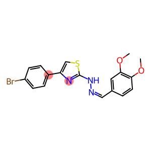 3,4-DIMETHOXYBENZALDEHYDE [4-(4-BROMOPHENYL)-1,3-THIAZOL-2-YL]HYDRAZONE