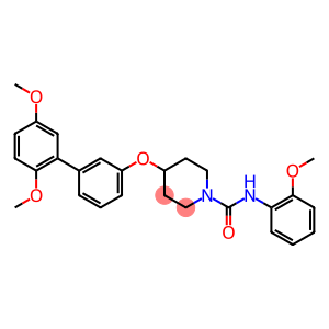 4-[(2',5'-DIMETHOXYBIPHENYL-3-YL)OXY]-N-(2-METHOXYPHENYL)PIPERIDINE-1-CARBOXAMIDE