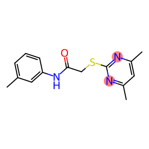 2-[(4,6-DIMETHYLPYRIMIDIN-2-YL)THIO]-N-(3-METHYLPHENYL)ACETAMIDE