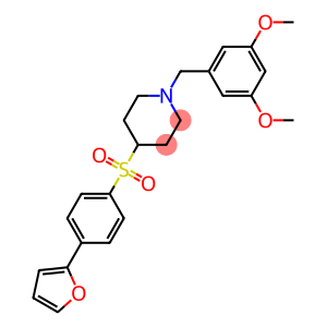 1-(3,5-DIMETHOXYBENZYL)-4-([4-(2-FURYL)PHENYL]SULFONYL)PIPERIDINE