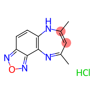 7,9-DIMETHYL-6H-[1,2,5]OXADIAZOLO[3,4-G][1,5]BENZODIAZEPINE HYDROCHLORIDE