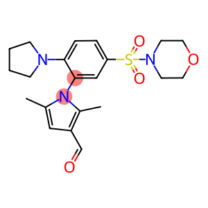 2,5-DIMETHYL-1-[5-(MORPHOLINE-4-SULFONYL)-2-PYRROLIDIN-1-YL-PHENYL]-1H-PYRROLE-3-CARBALDEHYDE