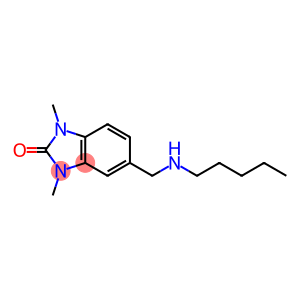 1,3-DIMETHYL-5-((PENTYLAMINO)METHYL)-1,3-DIHYDRO-2H-BENZIMIDAZOL-2-ONE