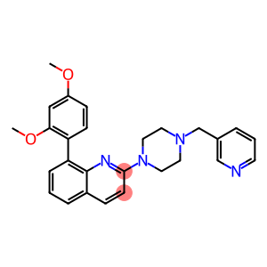 8-(2,4-DIMETHOXYPHENYL)-2-[4-(PYRIDIN-3-YLMETHYL)PIPERAZIN-1-YL]QUINOLINE