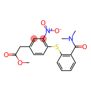 4-[[2-[(DIMETHYLAMINO)CARBONYL]PHENYL]THIO]-3-NITROBENZENEACETIC ACID METHYL ESTER