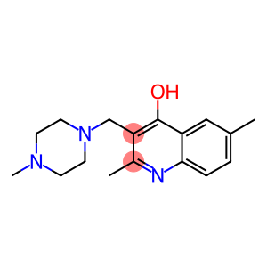 2,6-dimethyl-3-[(4-methyl-1-piperazinyl)methyl]-4-quinolinol