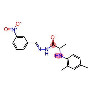 2-(2,4-dimethylanilino)-N'-{3-nitrobenzylidene}propanohydrazide