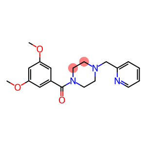 1-(3,5-dimethoxybenzoyl)-4-(2-pyridinylmethyl)piperazine