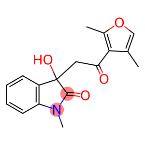 3-[2-(2,4-dimethyl-3-furyl)-2-oxoethyl]-3-hydroxy-1-methyl-1,3-dihydro-2H-indol-2-one