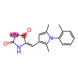 5-{[2,5-dimethyl-1-(2-methylphenyl)-1H-pyrrol-3-yl]methylene}-2,4-imidazolidinedione