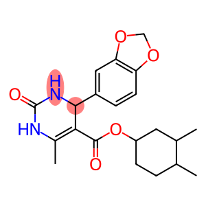 3,4-dimethylcyclohexyl 4-(1,3-benzodioxol-5-yl)-6-methyl-2-oxo-1,2,3,4-tetrahydro-5-pyrimidinecarboxylate