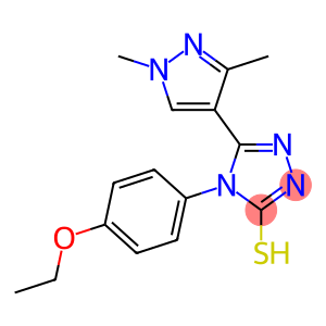 5-(1,3-dimethyl-1H-pyrazol-4-yl)-4-(4-ethoxyphenyl)-4H-1,2,4-triazole-3-thiol