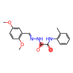 2-[2-(2,5-dimethoxybenzylidene)hydrazino]-N-(2-methylphenyl)-2-oxoacetamide