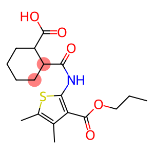 2-({[4,5-dimethyl-3-(propoxycarbonyl)thien-2-yl]amino}carbonyl)cyclohexanecarboxylic acid