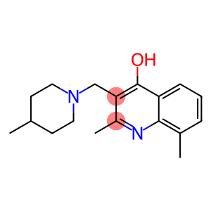 2,8-dimethyl-3-[(4-methyl-1-piperidinyl)methyl]-4-quinolinol