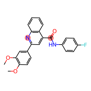 2-(3,4-dimethoxyphenyl)-N-(4-fluorophenyl)-4-quinolinecarboxamide