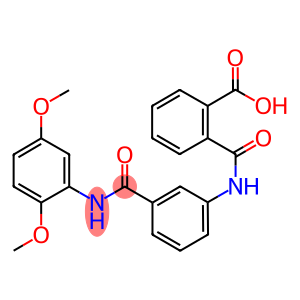 2-({3-[(2,5-dimethoxyanilino)carbonyl]anilino}carbonyl)benzoic acid