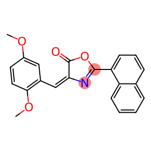 4-(2,5-dimethoxybenzylidene)-2-(1-naphthyl)-1,3-oxazol-5(4H)-one