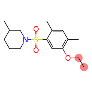 2,4-dimethyl-5-[(3-methyl-1-piperidinyl)sulfonyl]phenyl ethyl ether