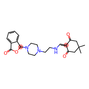 5,5-dimethyl-2-[({2-[4-(3-oxo-1,3-dihydro-2-benzofuran-1-yl)-1-piperazinyl]ethyl}amino)methylene]-1,3-cyclohexanedione