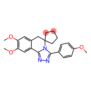 8',9'-dimethoxy-3'-(4-methoxyphenyl)-5',6'-dihydrospiro(cyclopentane-1,5'-[1,2,4]triazolo[3,4-a]isoquinoline)