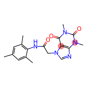 2-(1,3-dimethyl-2,6-dioxo-1,2,3,6-tetrahydro-7H-purin-7-yl)-N-mesitylacetamide