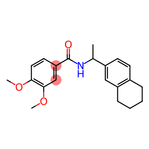 3,4-dimethoxy-N-[1-(5,6,7,8-tetrahydro-2-naphthalenyl)ethyl]benzamide