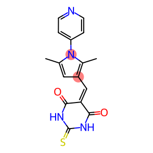 5-{[2,5-dimethyl-1-(4-pyridinyl)-1H-pyrrol-3-yl]methylene}-2-thioxodihydro-4,6(1H,5H)-pyrimidinedione