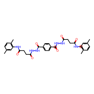 4-{2-[4-({2-[4-(2,5-dimethylanilino)-4-oxobutanoyl]hydrazino}carbonyl)benzoyl]hydrazino}-N-(2,5-dimethylphenyl)-4-oxobutanamide