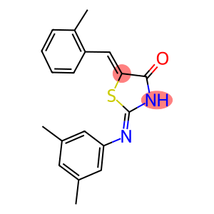 2-[(3,5-dimethylphenyl)imino]-5-(2-methylbenzylidene)-1,3-thiazolidin-4-one