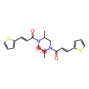 2,5-dimethyl-1,4-bis[3-(2-thienyl)acryloyl]piperazine