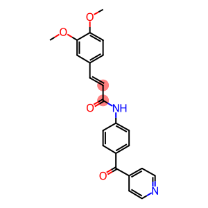 3-(3,4-dimethoxyphenyl)-N-(4-isonicotinoylphenyl)acrylamide