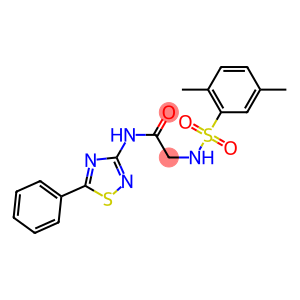 2-{[(2,5-dimethylphenyl)sulfonyl]amino}-N-(5-phenyl-1,2,4-thiadiazol-3-yl)acetamide