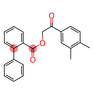 2-(3,4-dimethylphenyl)-2-oxoethyl [1,1'-biphenyl]-2-carboxylate