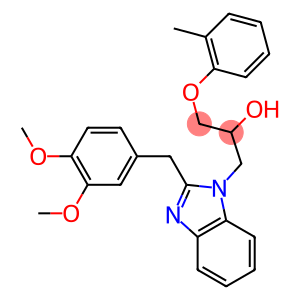 1-[2-(3,4-dimethoxybenzyl)-1H-benzimidazol-1-yl]-3-(2-methylphenoxy)-2-propanol